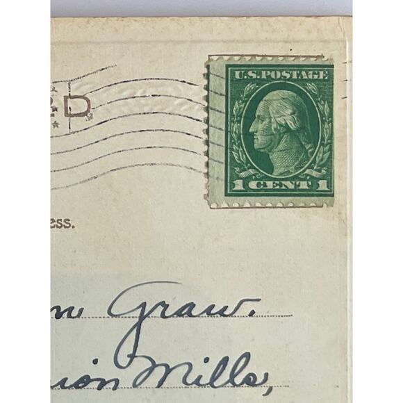 Antique 1919 Ephemera Postcard New Year Wishes Dutch Girl Boy Humor E Bergman - Picture 5 of 7